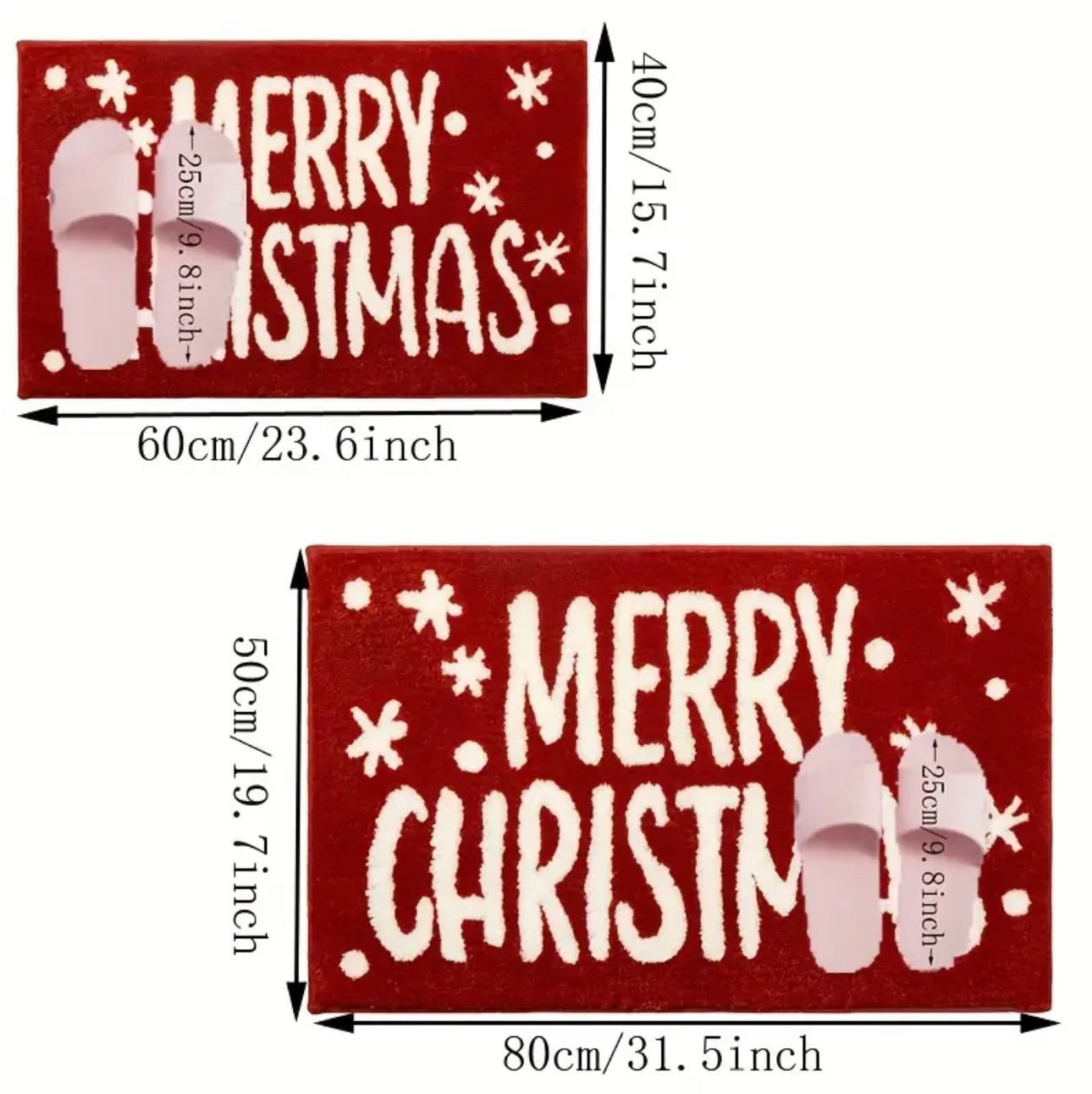 Zenora Snowy Cheer Christmas Mat