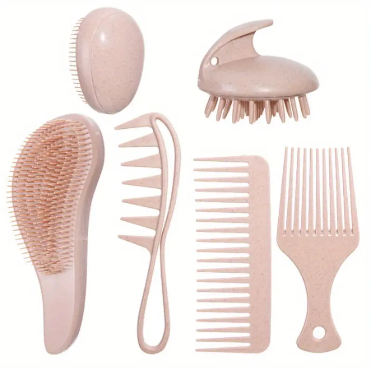 Zenora 9pcs Wheat Straw Hair & Scalp Care Set
