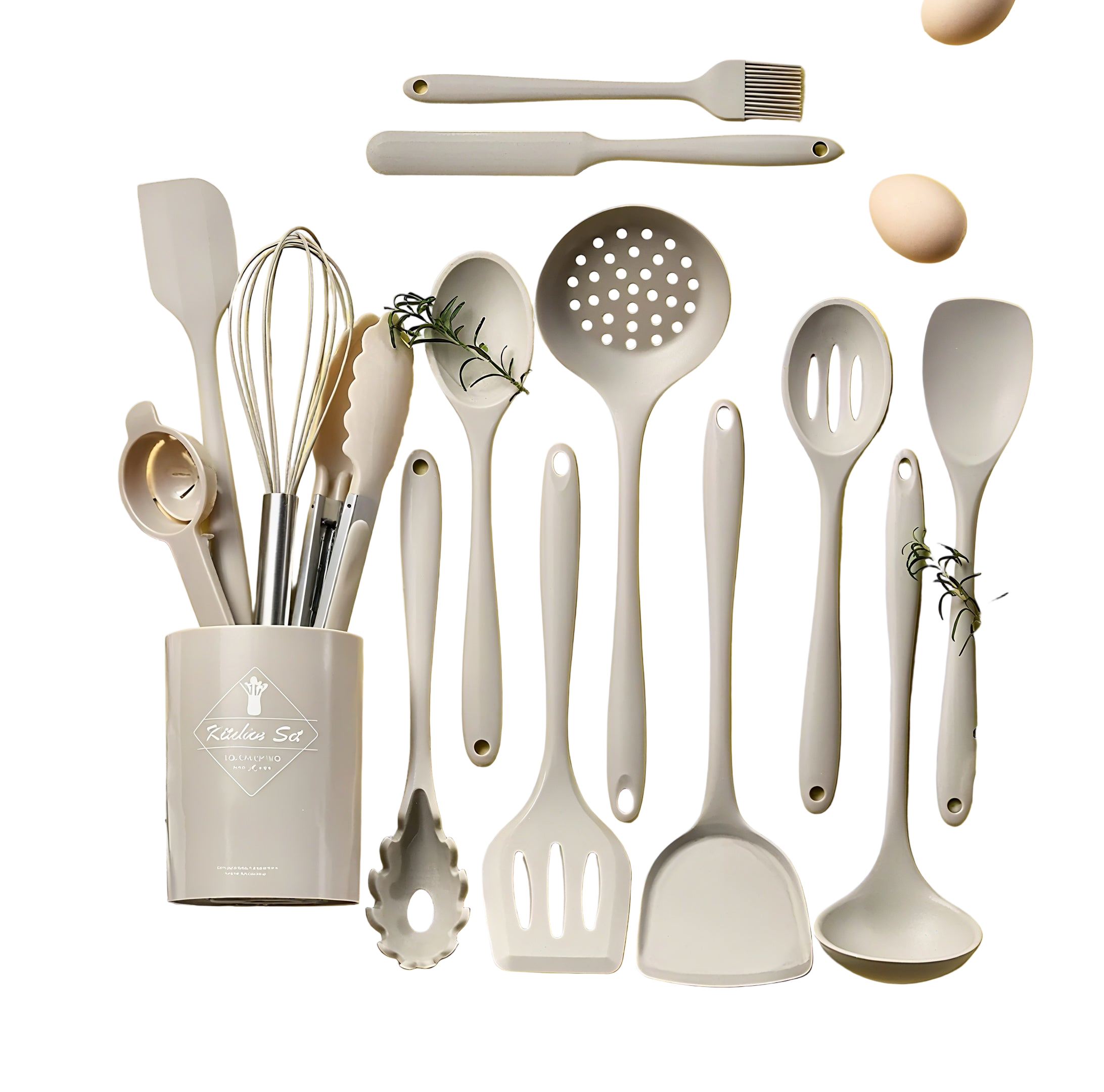 Zenora™ 15-Piece Silicone Kitchen Utensil Set with Holder