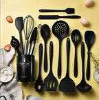 Zenora™ 15-Piece Silicone Kitchen Utensil Set with Holder