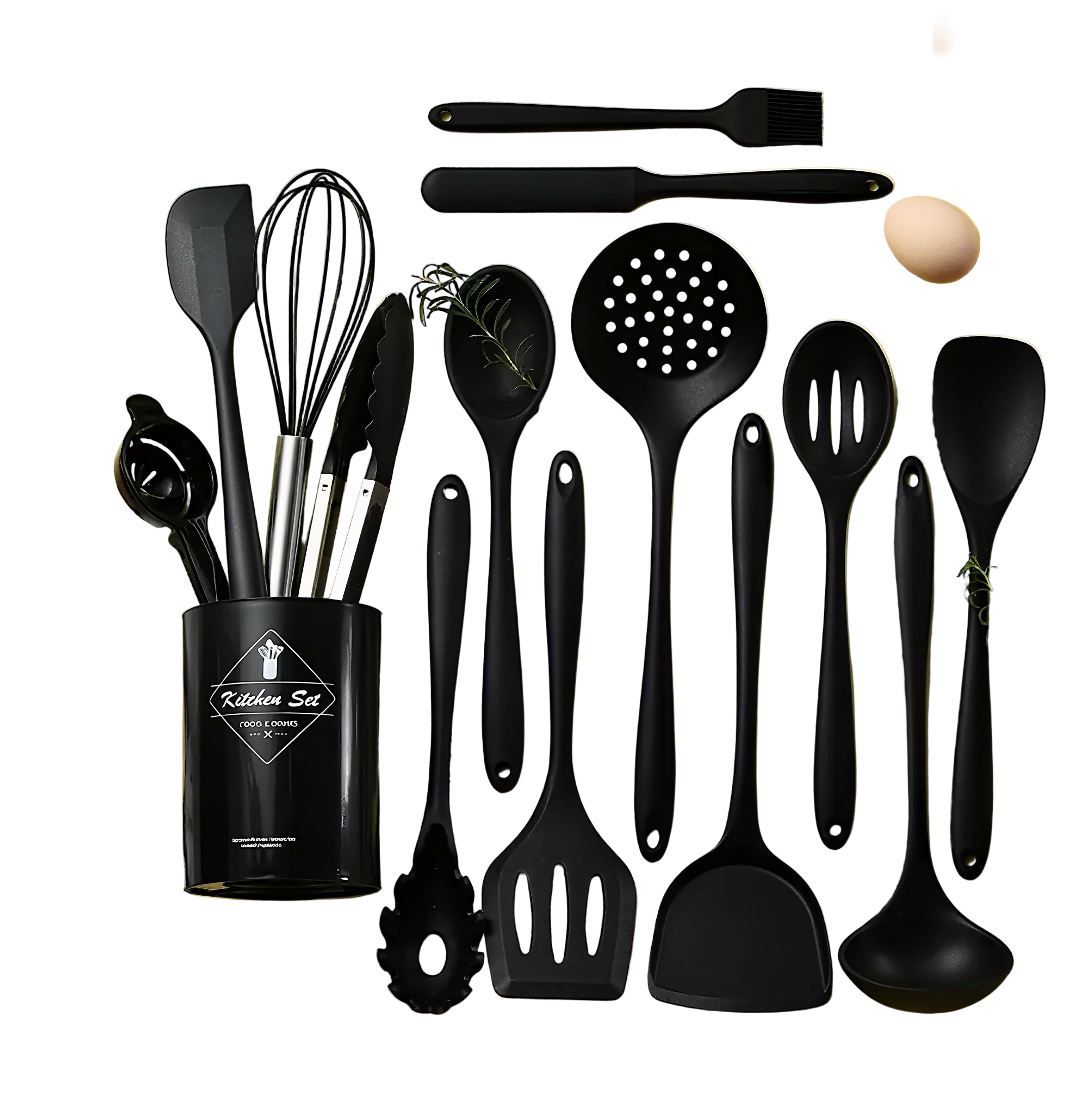 Zenora™ 15-Piece Silicone Kitchen Utensil Set with Holder