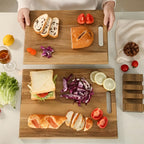 Zenora™ Premium Wooden Cutting Board – Handcrafted Solid Wood Board for Kitchen & Serving