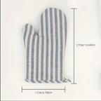 Zenora™ Striped Heat-Resistant Oven Gloves – Thickened, Anti-Scald Baking & Cooking Mitts