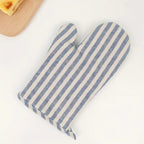 Zenora™ Striped Heat-Resistant Oven Gloves – Thickened, Anti-Scald Baking & Cooking Mitts