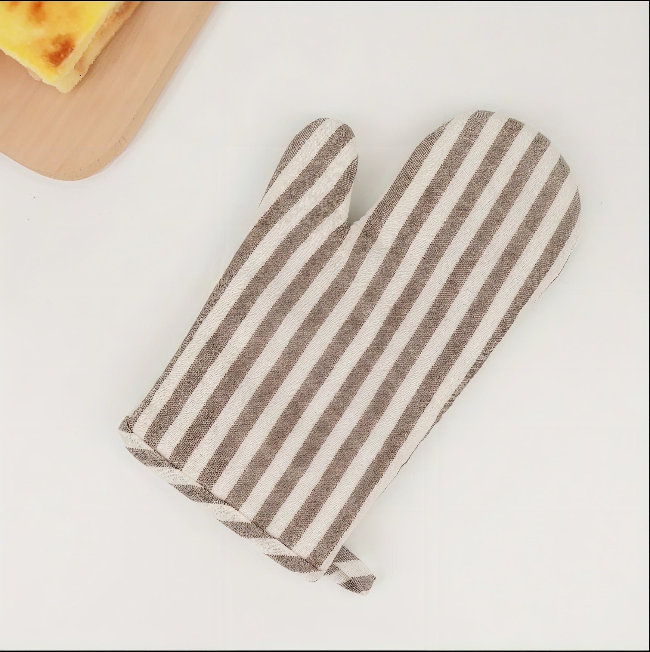 Zenora™ Striped Heat-Resistant Oven Gloves – Thickened, Anti-Scald Baking & Cooking Mitts