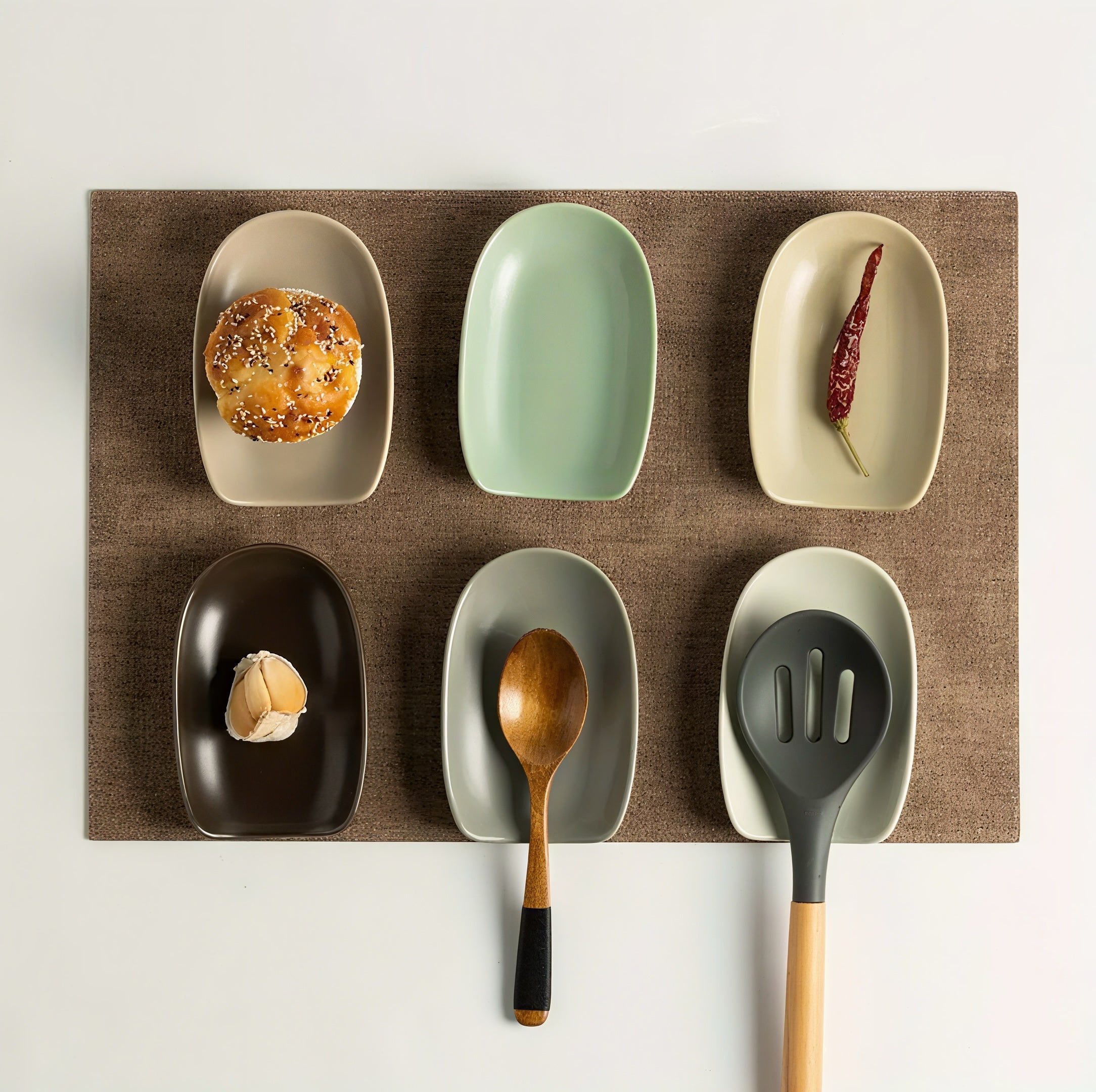 Zenora Japanese-Style Ceramic Spoon Rest & Utensil Holder