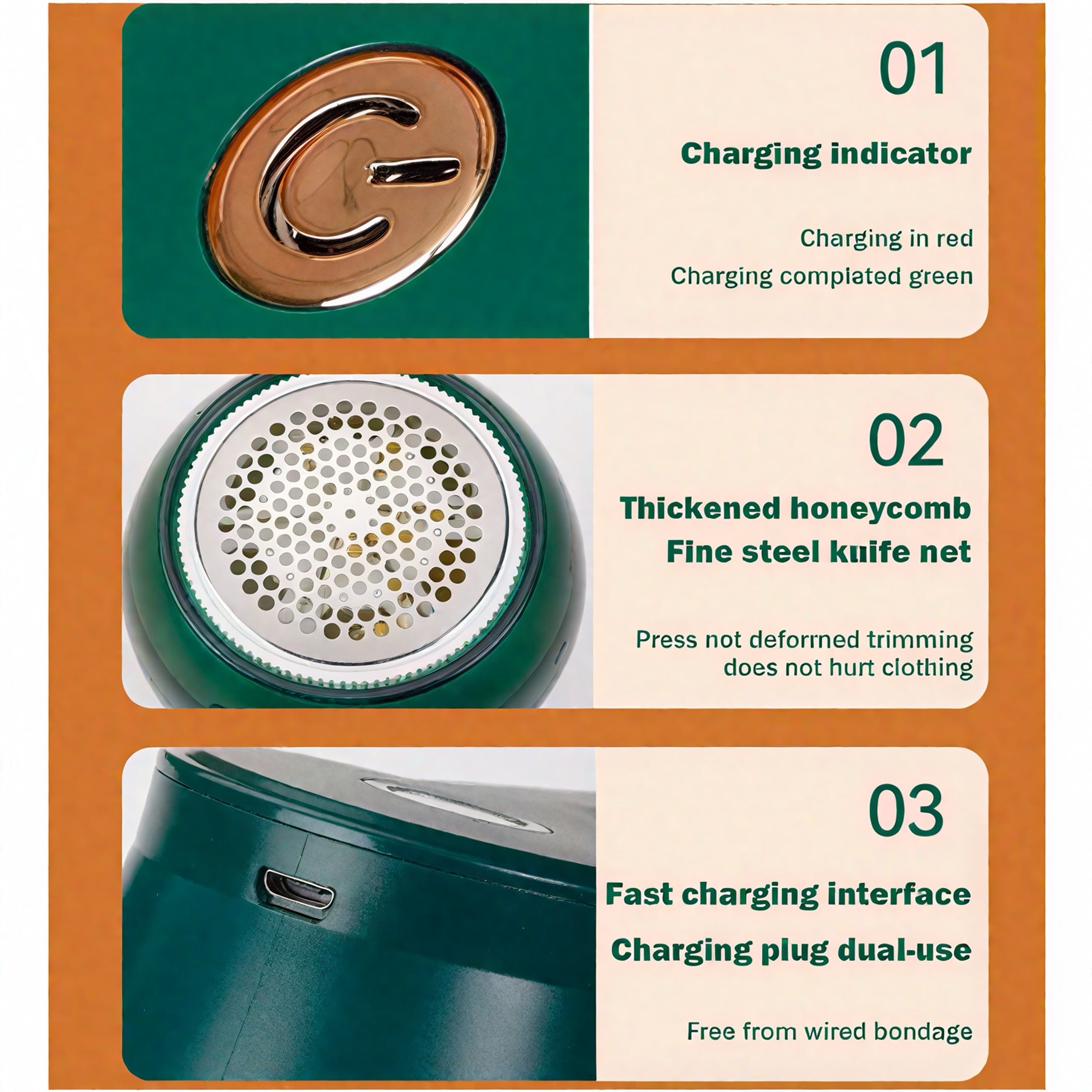 Zenora Smart Rechargeable Lint Remover