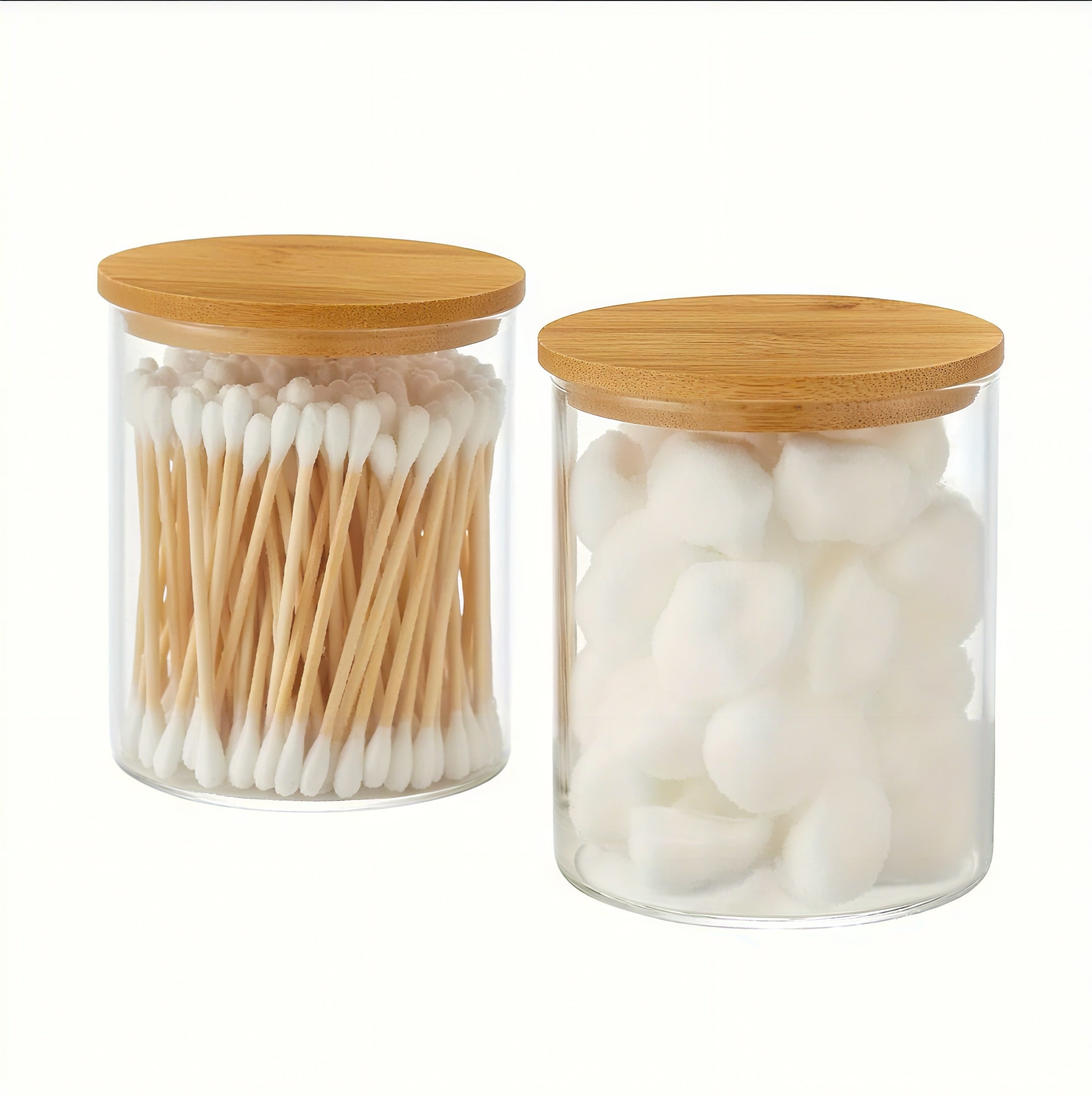 Zenora Bamboo Lid Bathroom Canisters