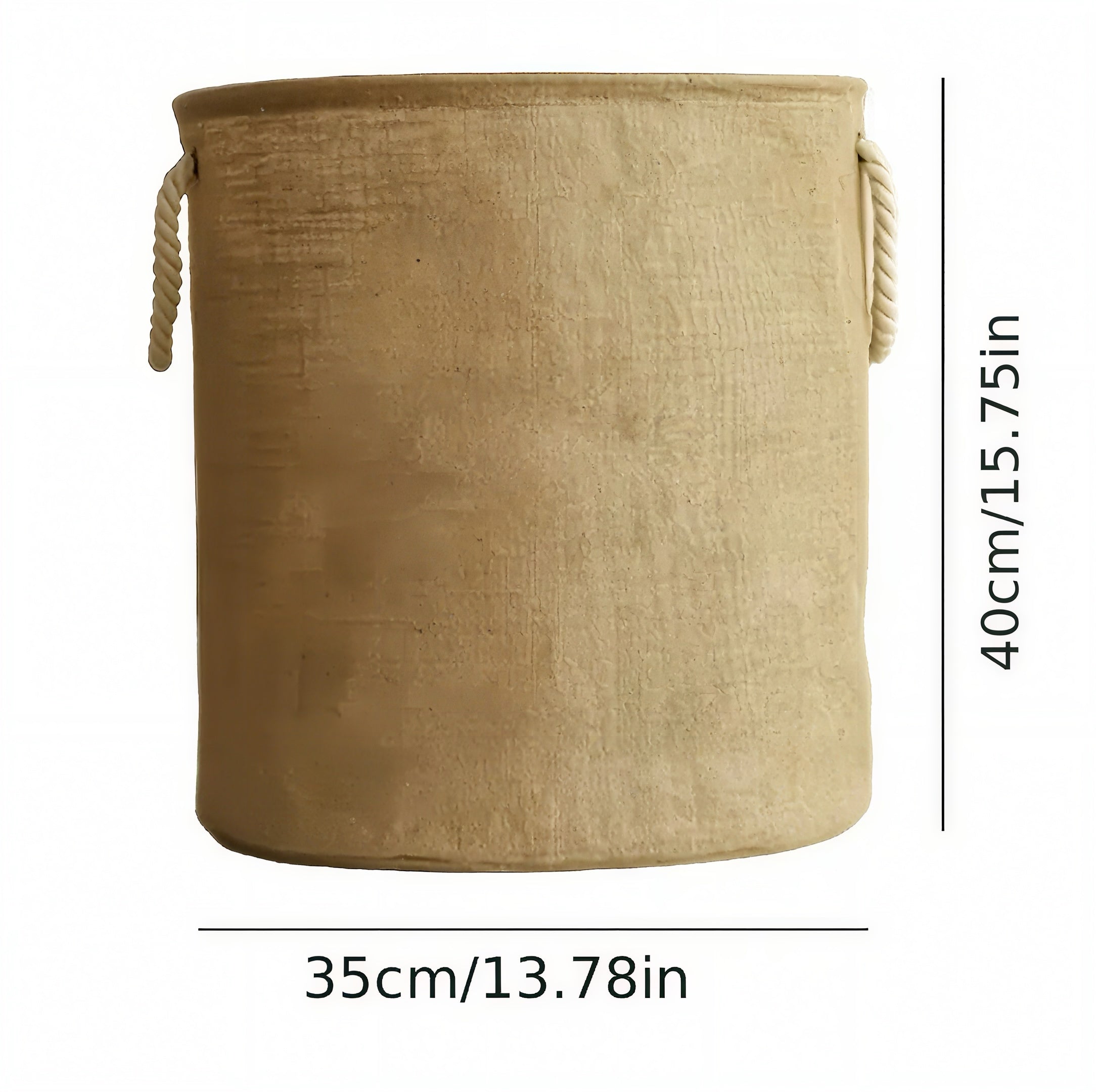 Zenora Large Jute Laundry Basket