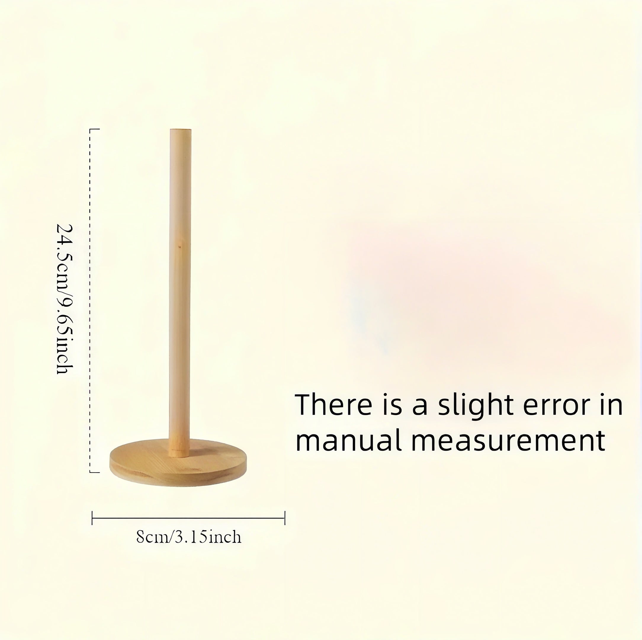 Modern Self-Adhesive Tissue Holder with Wooden Stand