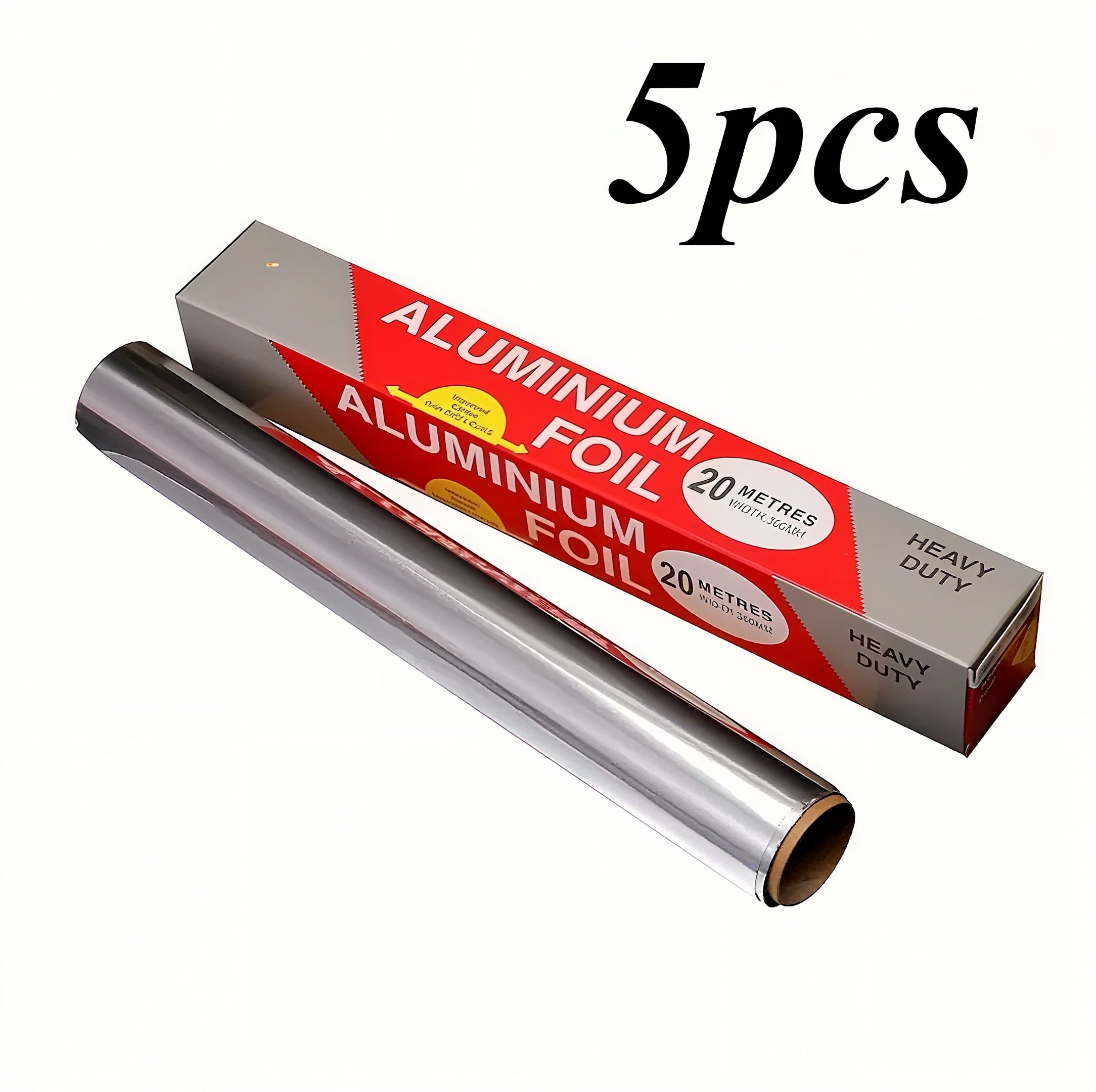 Zenora 3/5pcs Heavy-Duty Aluminum Foil Roll