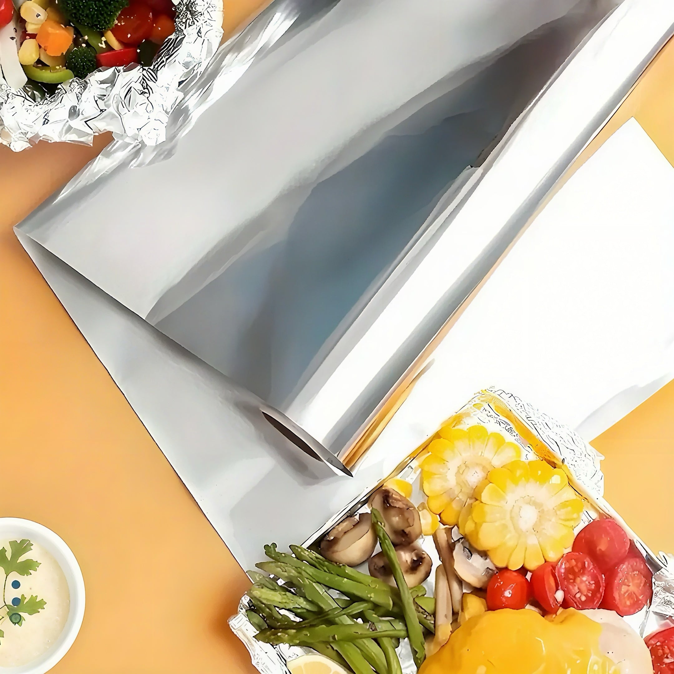 Zenora 3/5pcs Heavy-Duty Aluminum Foil Roll