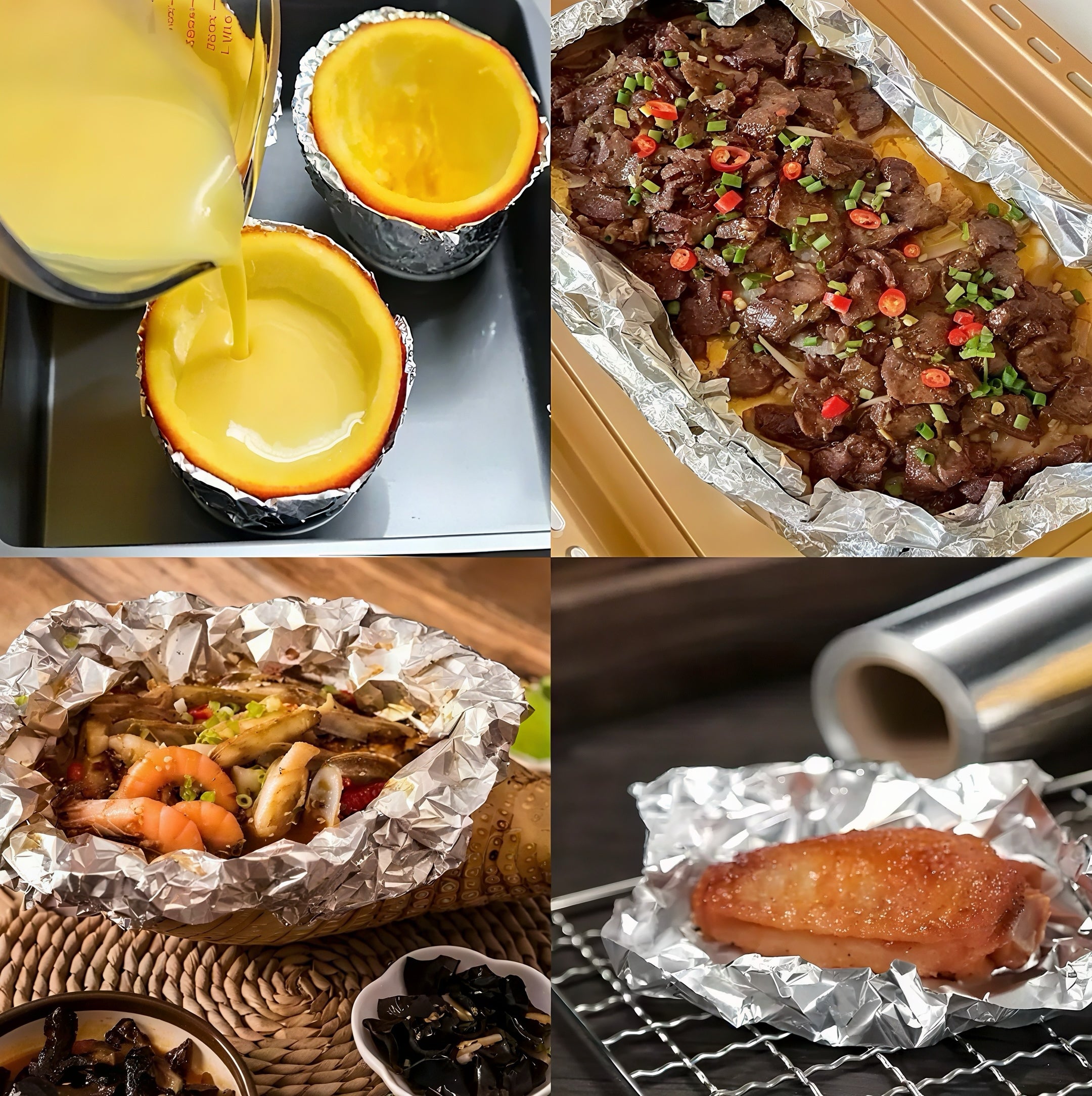 Zenora 3/5pcs Heavy-Duty Aluminum Foil Roll