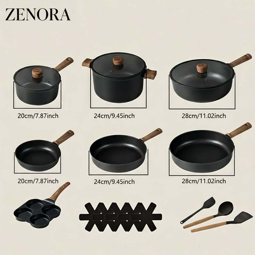 Zenora Non-Stick Titanium Cookware Set