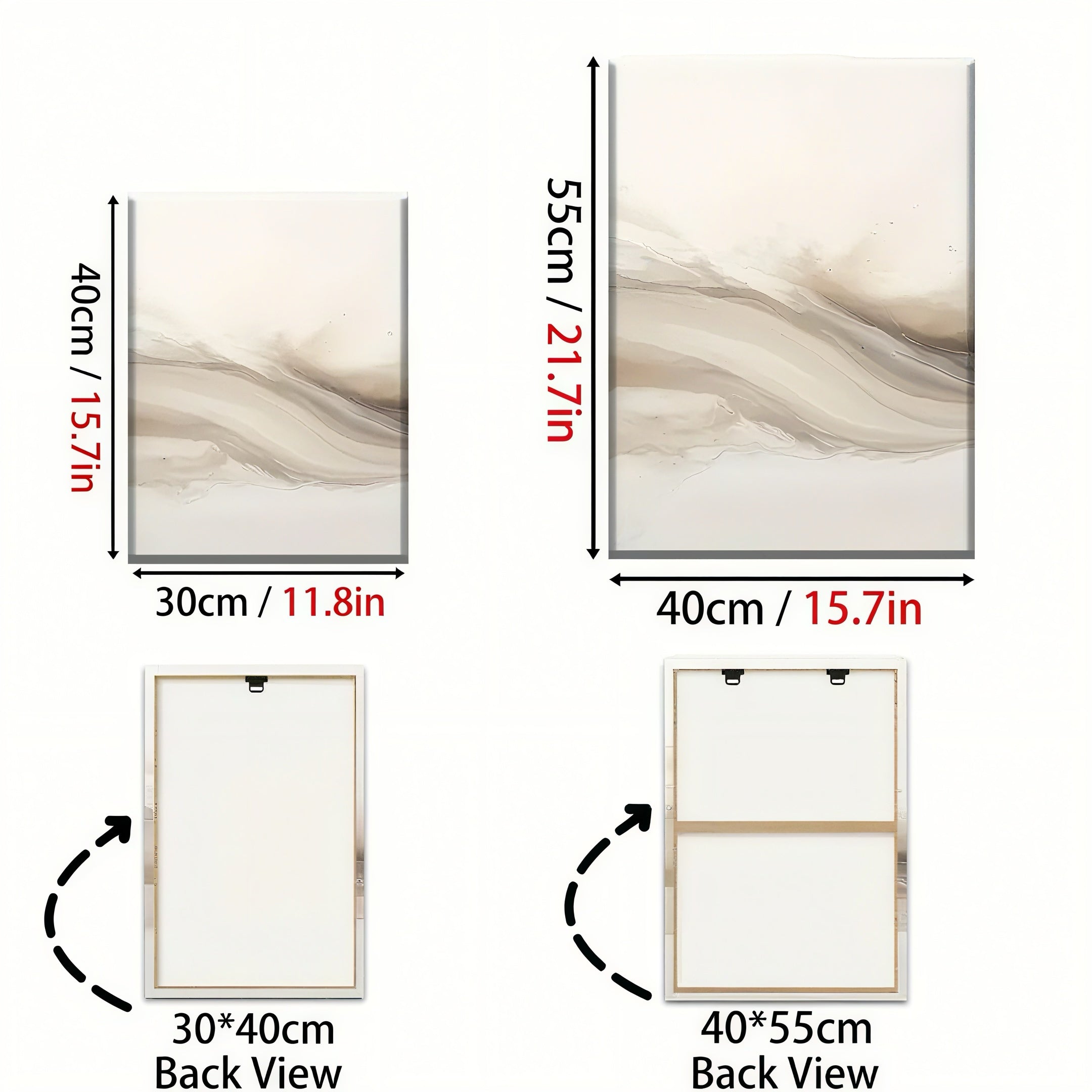 Zenora 3pcs 2D Flat Abstract Line Art Set