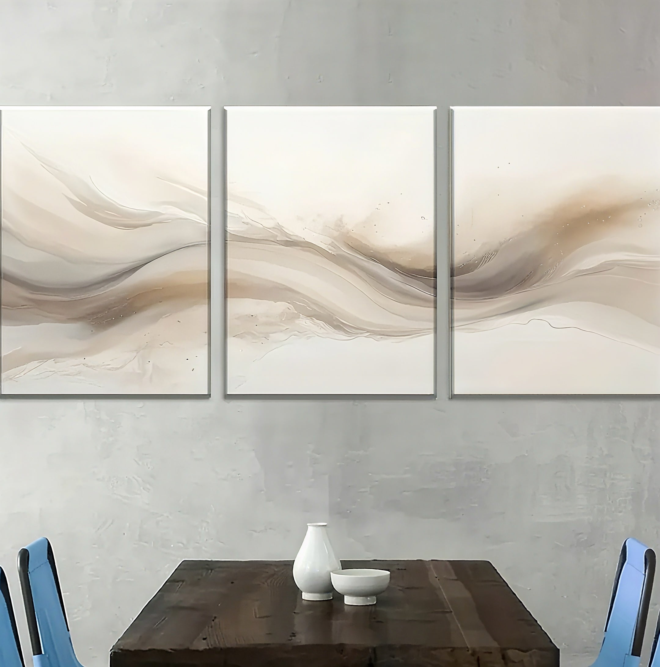 Zenora 3pcs 2D Flat Abstract Line Art Set