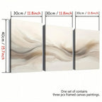 Zenora 3pcs 2D Flat Abstract Line Art Set