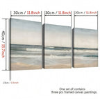 Zenora 3pcs 2D Flat Seaside Landscape Art Set