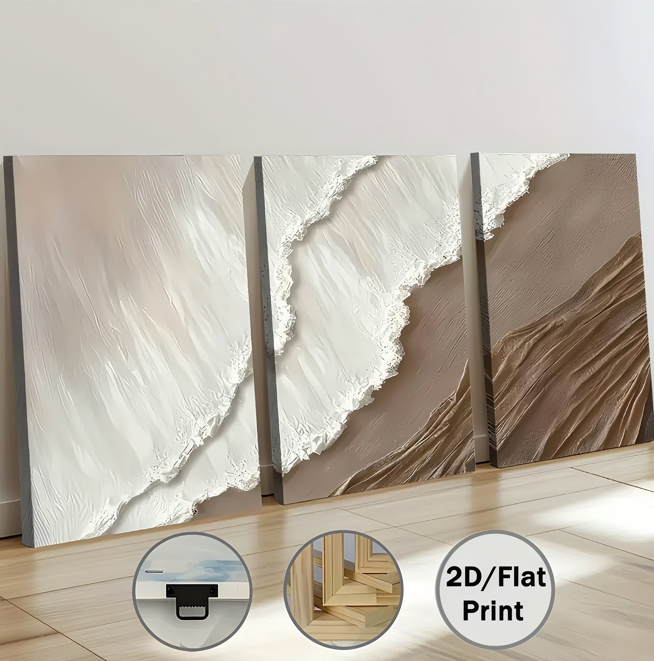 Zenora 3pcs 2D Flat Abstract Art Set