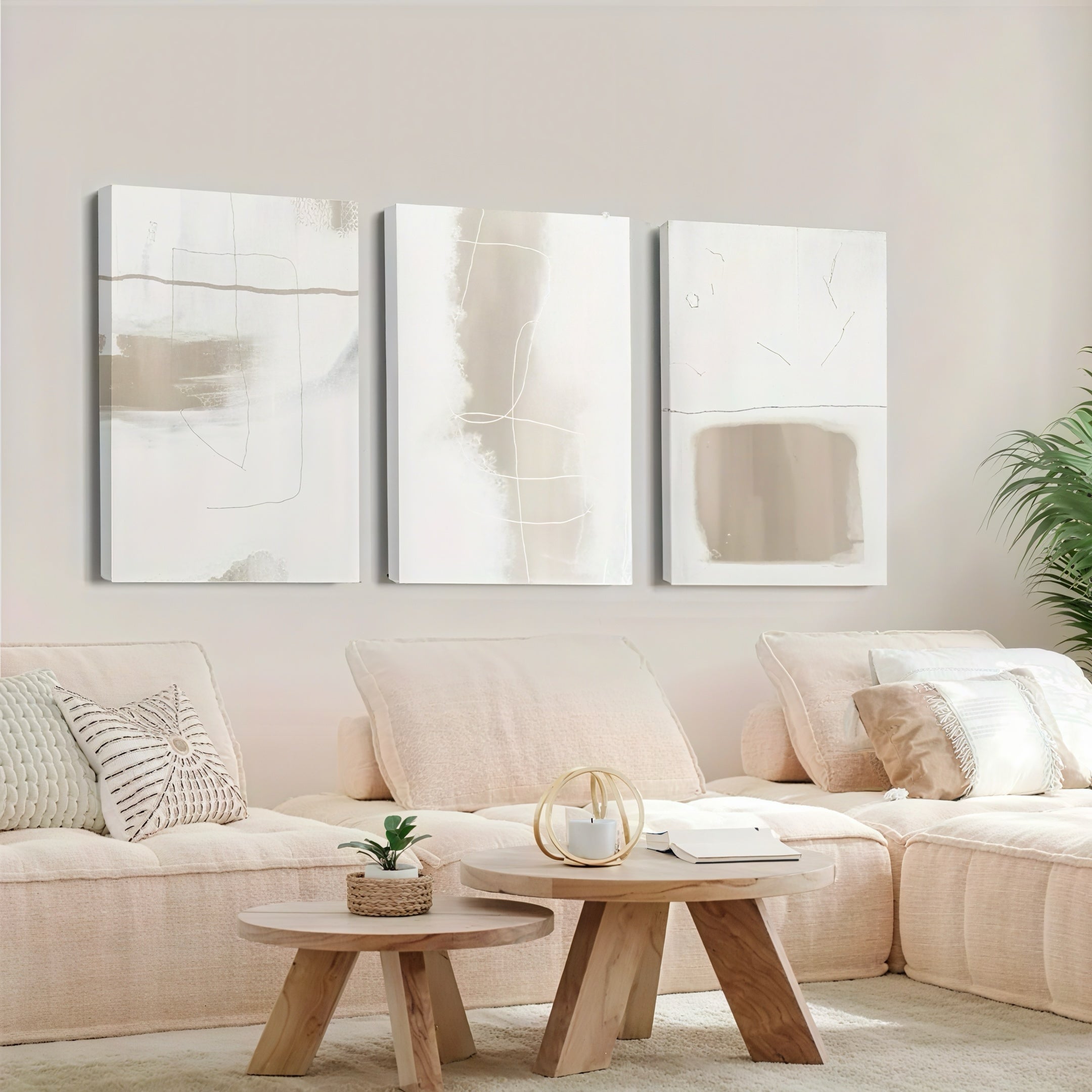 Zenora 3pcs Minimalist Modern Line Art Set