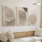 Zenora 3pcs Modern Neutral Abstract Art Set
