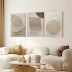 Zenora 3pcs Modern Neutral Abstract Art Set