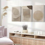 Zenora 3pcs Modern Neutral Abstract Art Set