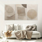 Zenora 3pcs Modern Neutral Abstract Art Set