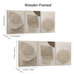 Zenora 3pcs Modern Neutral Abstract Art Set
