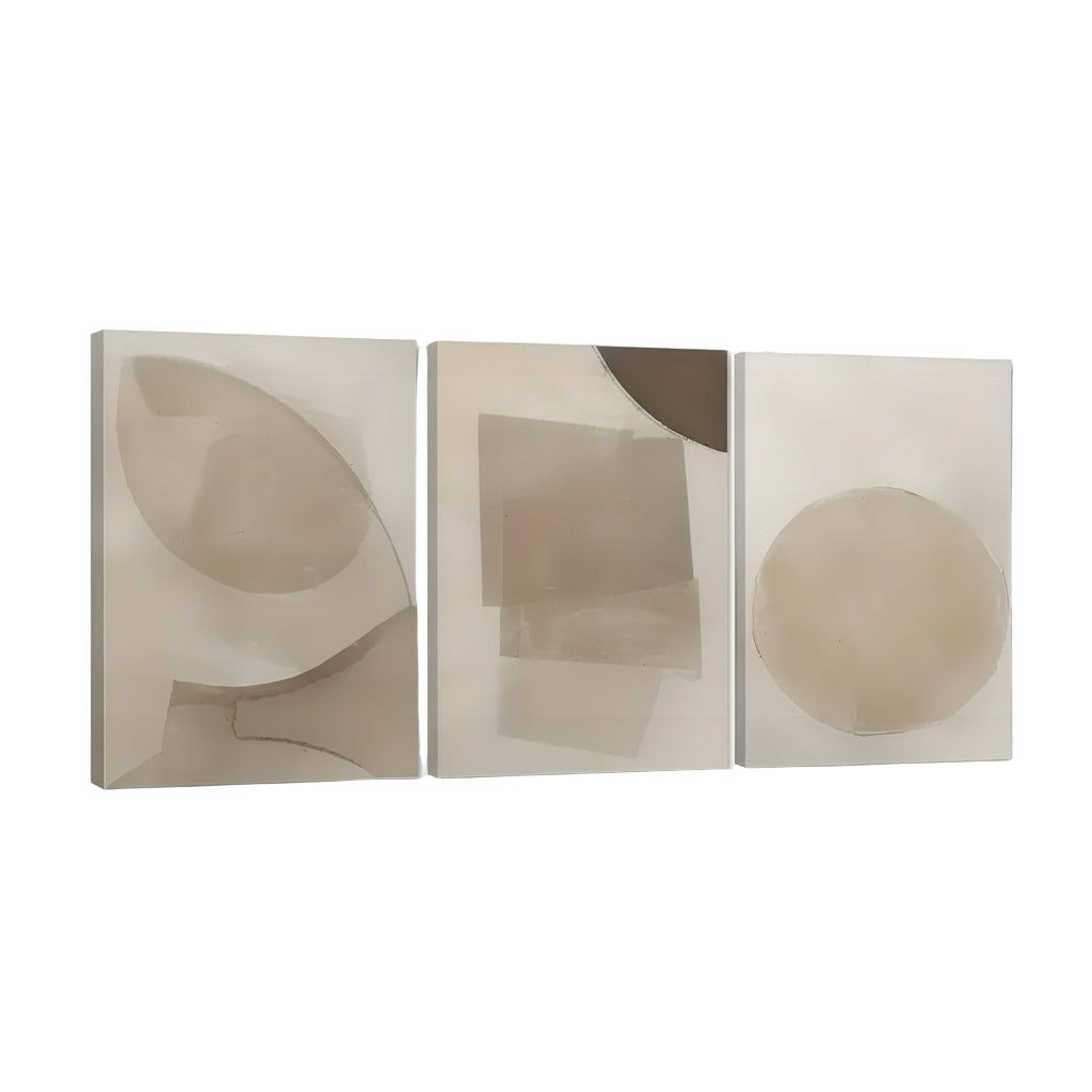 Zenora 3pcs Modern Neutral Abstract Art Set