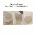 Zenora 3pcs Modern Neutral Abstract Art Set