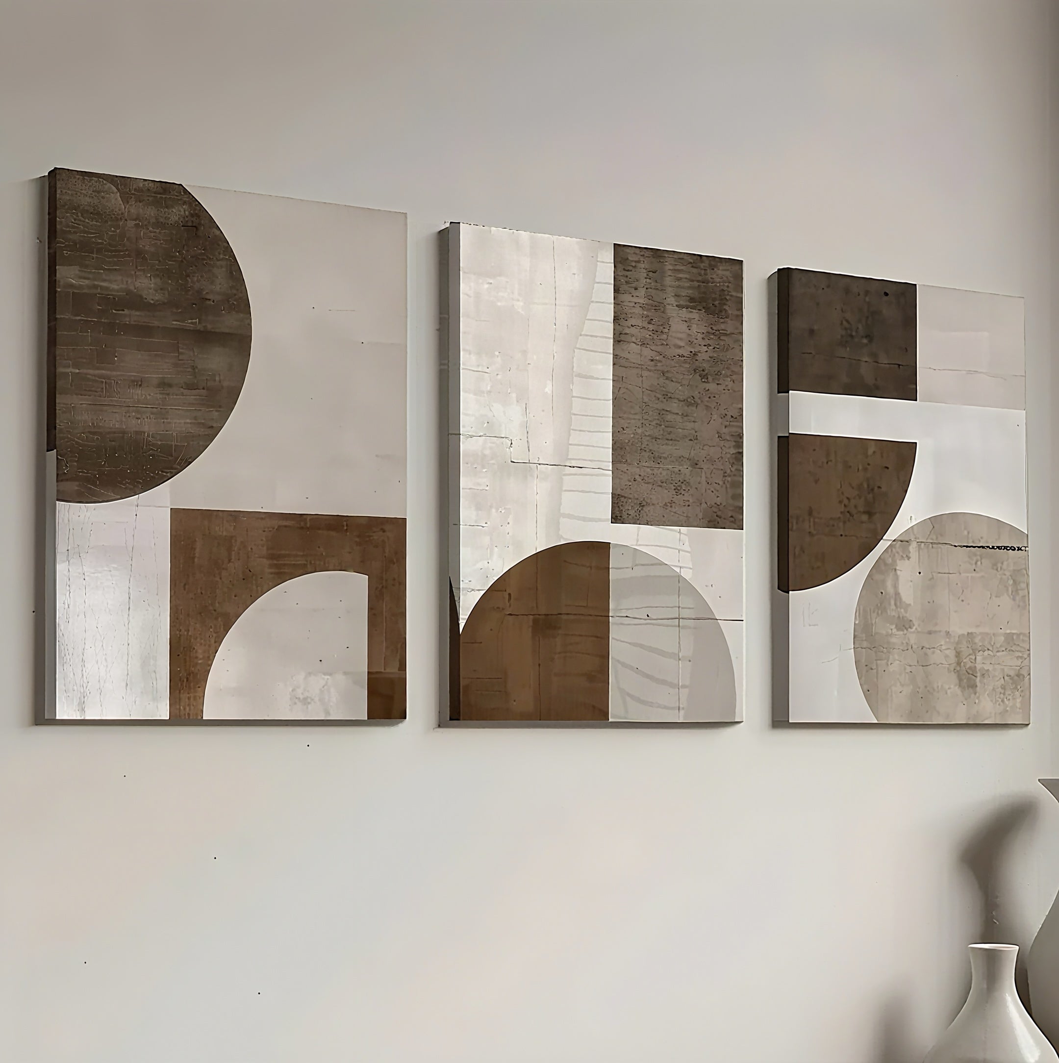 Zenora 3pcs 2D Flat Bohemian Abstract Art Set