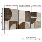 Zenora 3pcs 2D Flat Bohemian Abstract Art Set