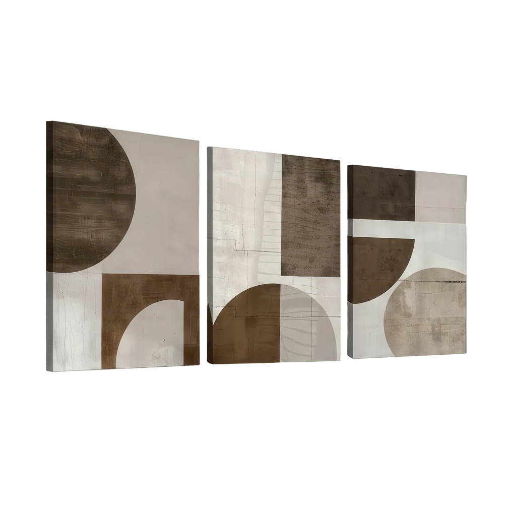 Zenora 3pcs 2D Flat Bohemian Abstract Art Set