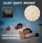 Zenora 12-Inch Modern Farmhouse Wall Clock