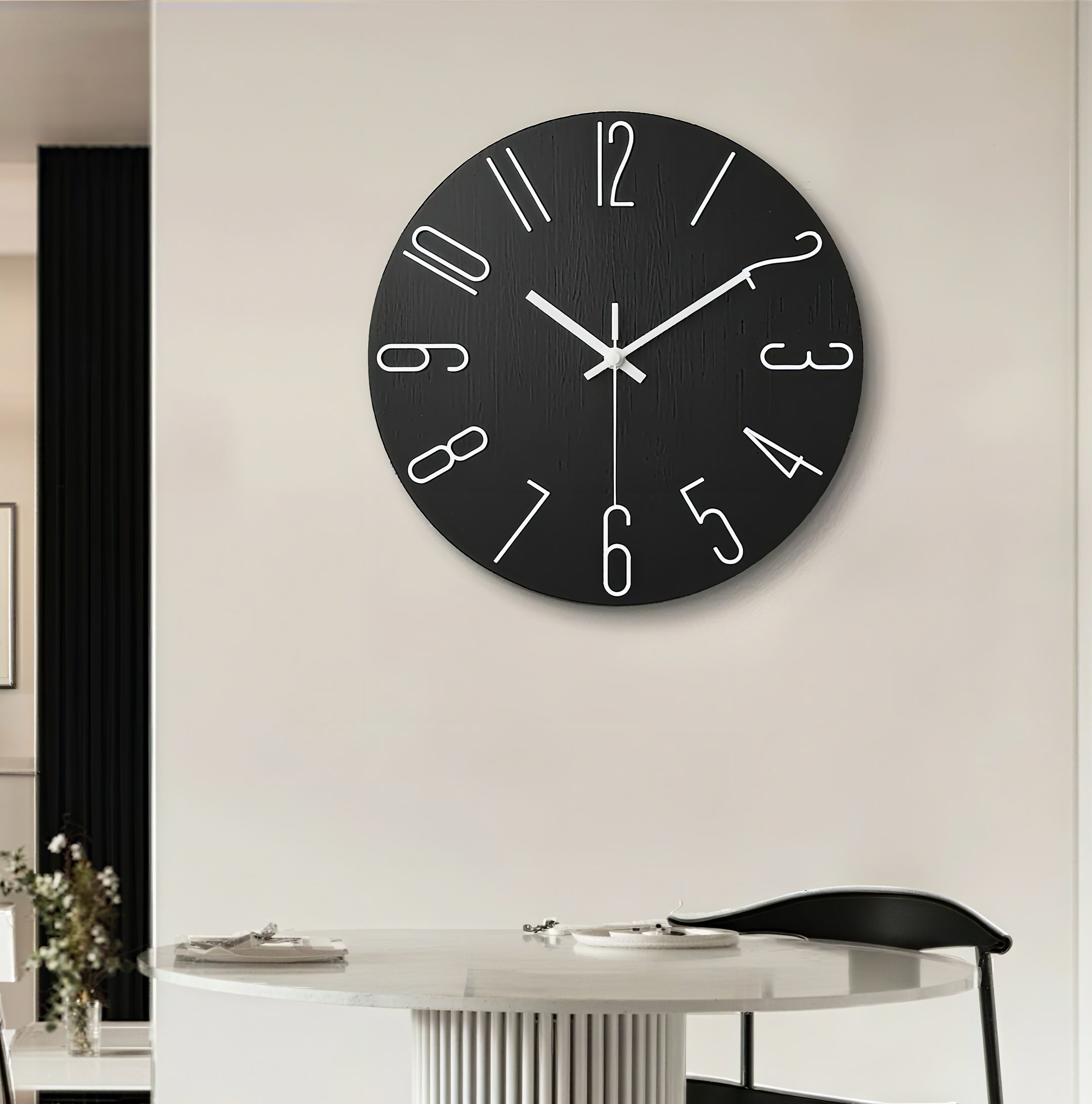Zenora 12-Inch Modern Farmhouse Wall Clock