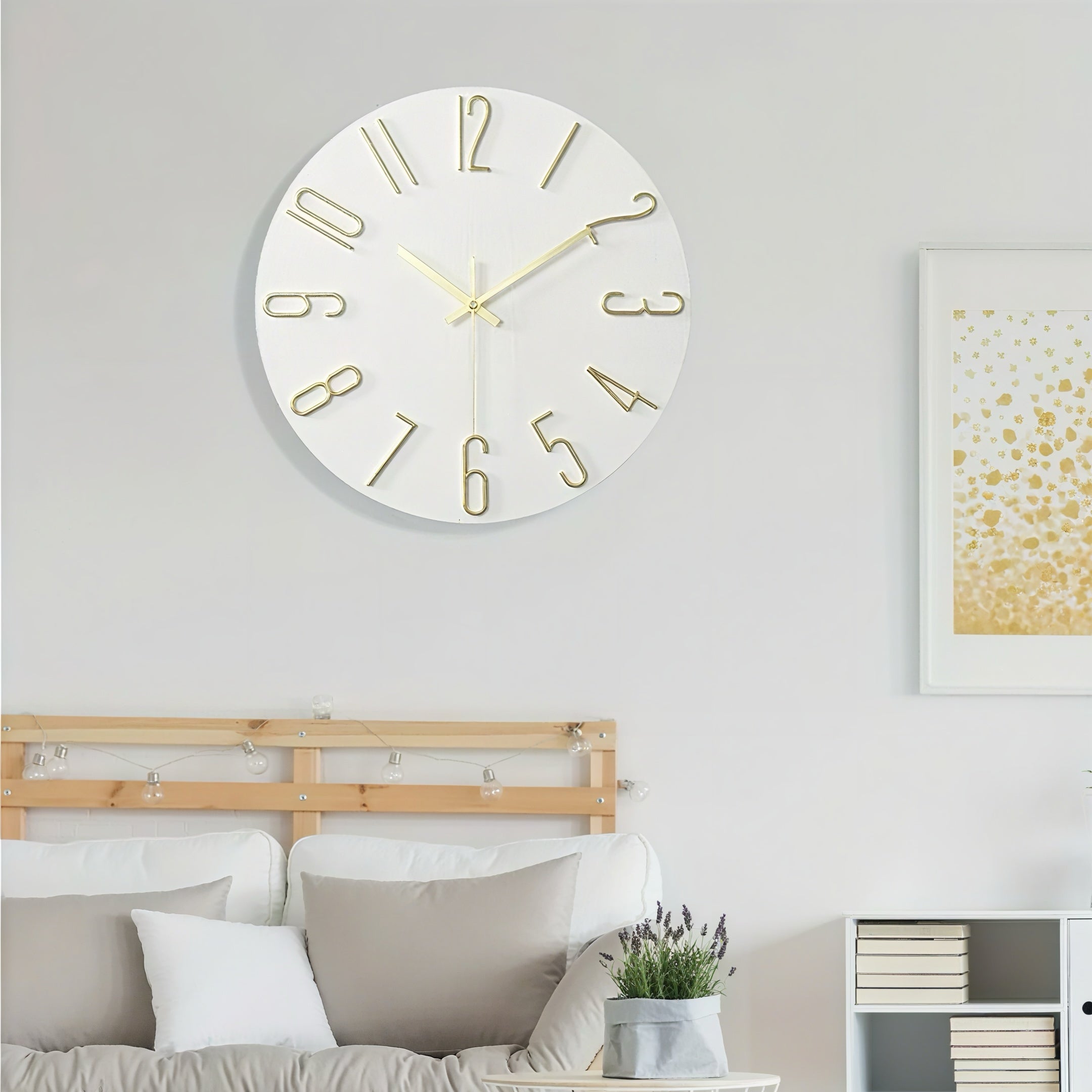 Zenora 12-Inch Modern Farmhouse Wall Clock