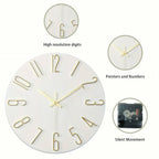 Zenora 12-Inch Modern Farmhouse Wall Clock