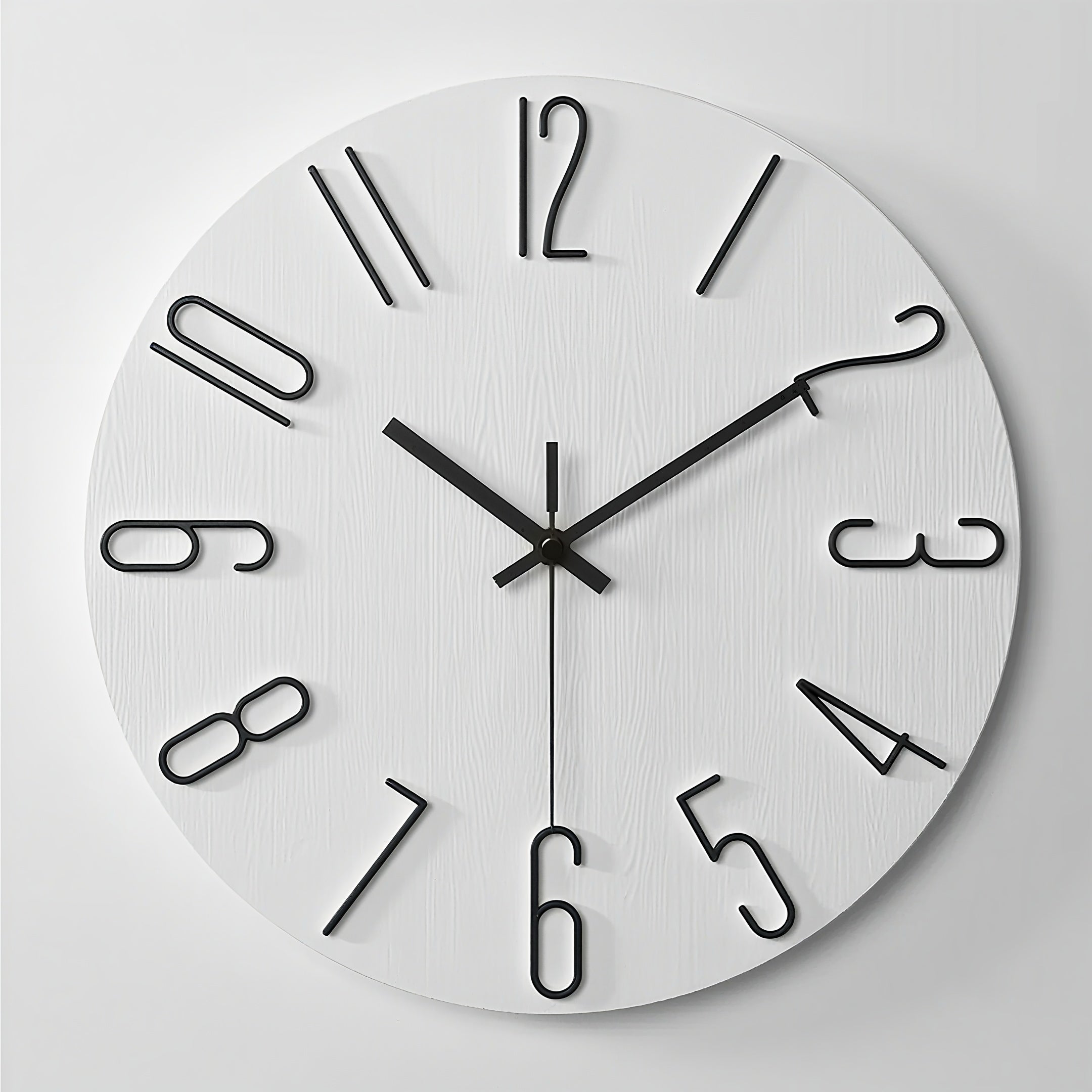 Zenora 12-Inch Modern Farmhouse Wall Clock