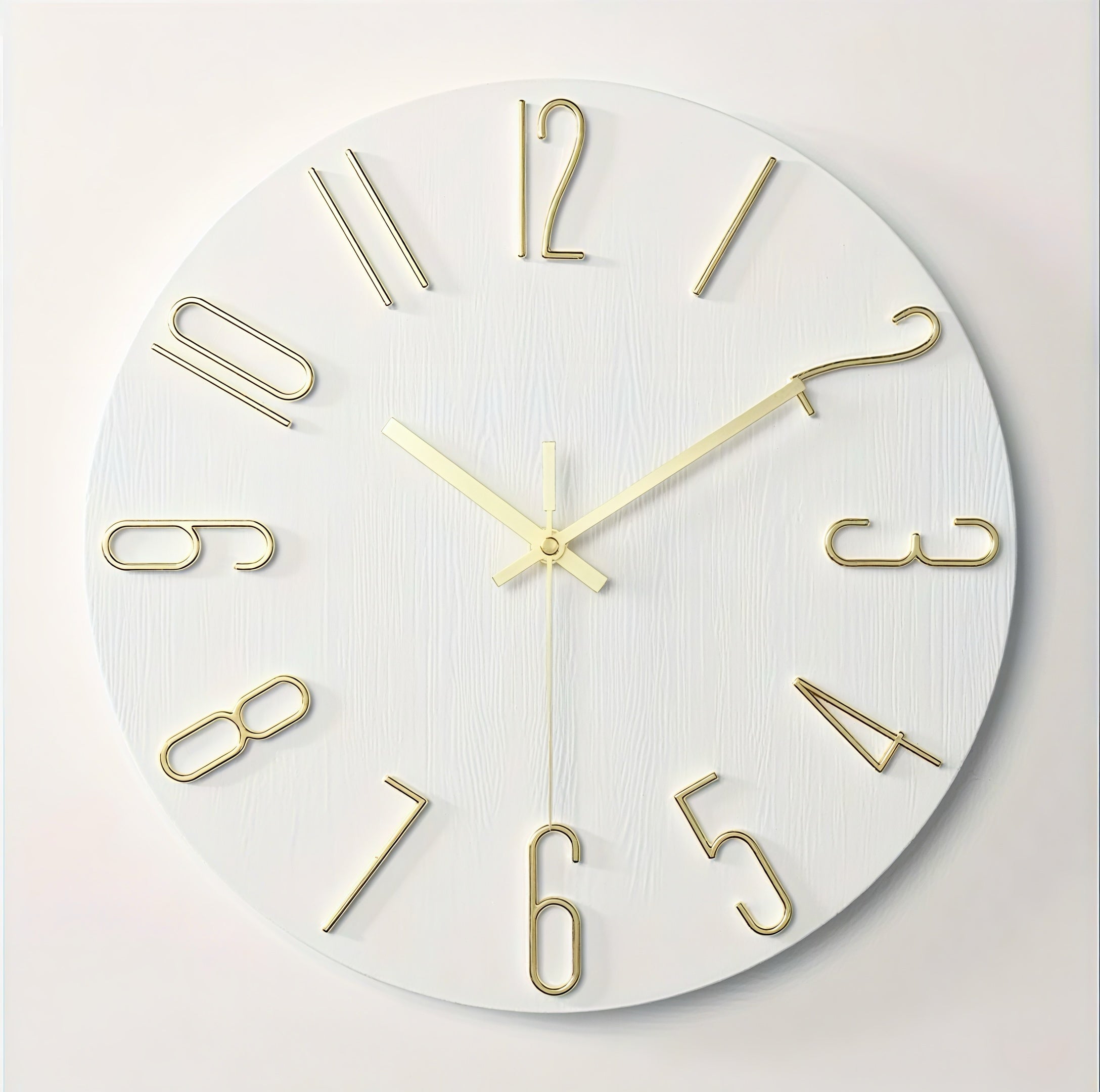 Zenora 12-Inch Modern Farmhouse Wall Clock