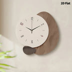 Zenora Modern Morandi Style Minimalist Wood Wall Clock