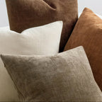 Zenora 4-Piece Neutral Chenille Pillowcase Set