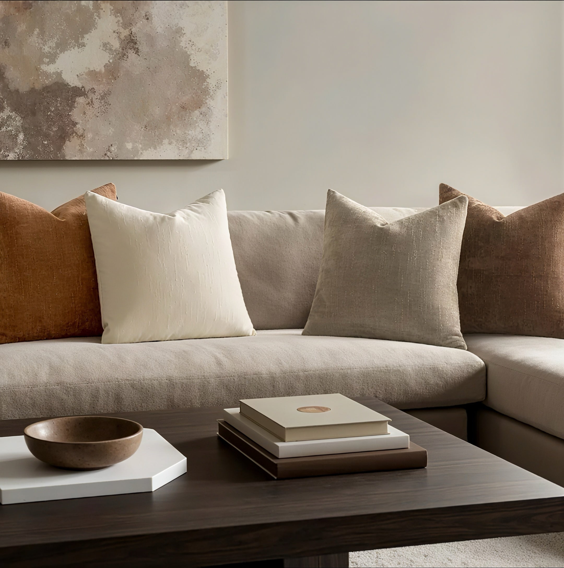 Zenora 4-Piece Neutral Chenille Pillowcase Set