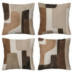 Zenora 4-Piece Modern Abstract Geometric Pillow Cover Set