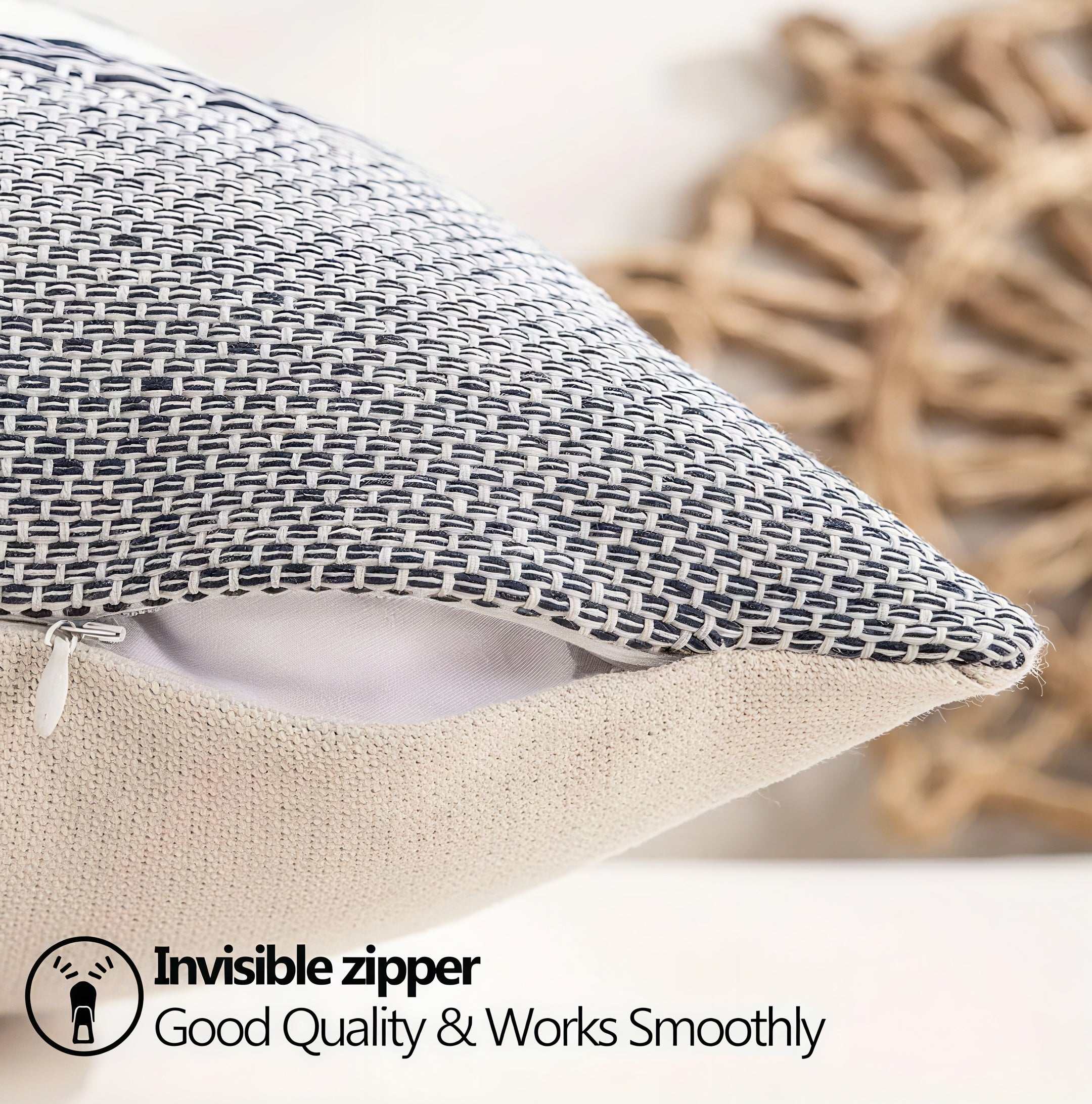 Zenora 2-Piece Bohemian Striped Pillow Cover Set