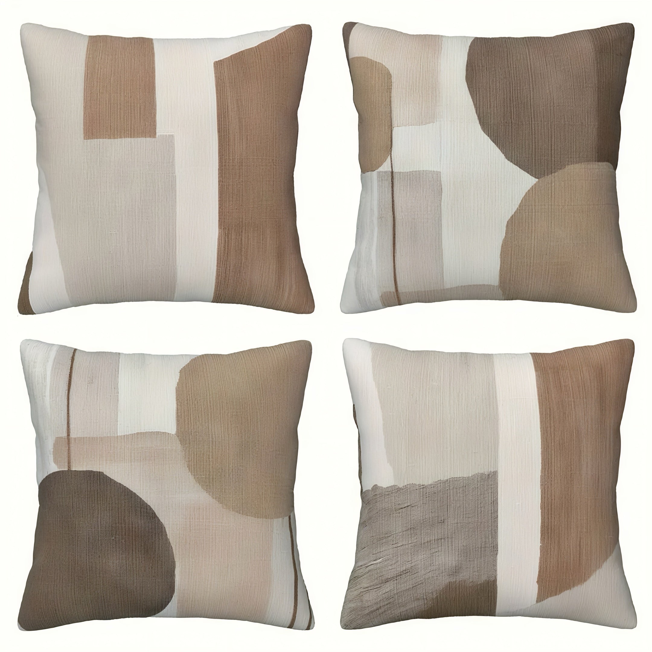 Zenora 4-Piece Bohemian Geometric Pillow Cover Set
