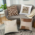Zenora 4-Piece Morandi Abstract Pillow Cover Set