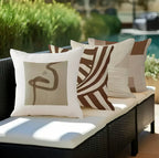 Zenora 4-Piece Morandi Abstract Pillow Cover Set