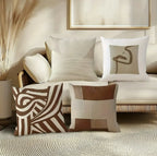 Zenora 4-Piece Morandi Abstract Pillow Cover Set