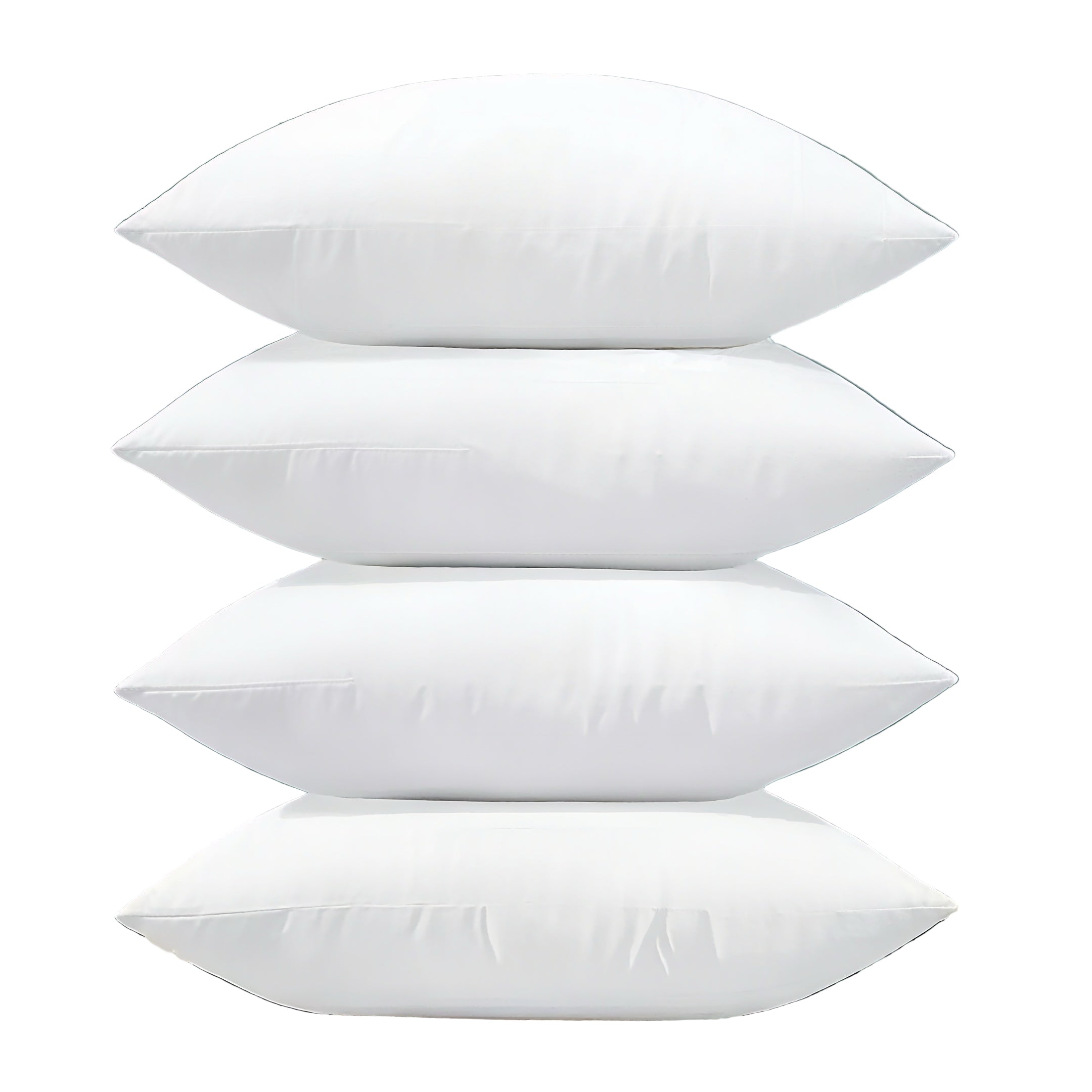 Zenora 4pcs White Square Pillow Core for Sofa or Bed